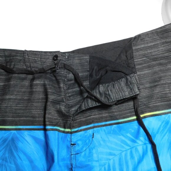 Burnside Black/Blue/White Board Shorts Men's 32 - Picture 4 of 8